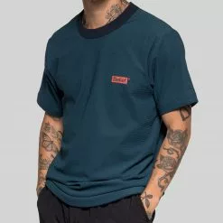 Belief NYC Box Logo Mesh Tee - Dark Teal New Arrivals 6 Belief NYC Box Logo Mesh Tee - Dark Teal New Arrivals