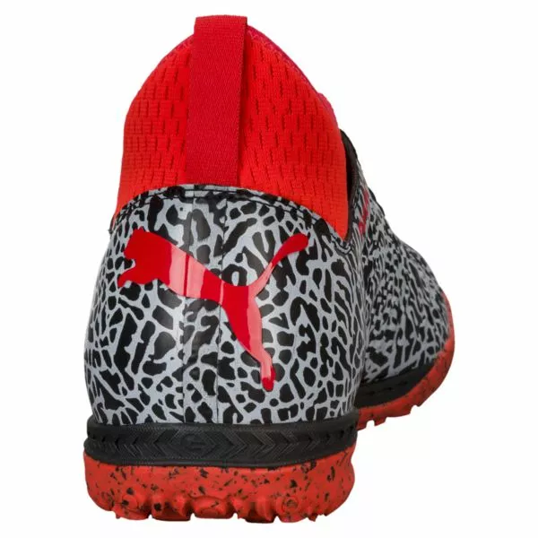 PUMA Football PUMA FUTURE 18.3 TT Turf Soccer Shoes - White/Black/Red Blast 4 PUMA Football PUMA FUTURE 18.3 TT Turf Soccer Shoes - White/Black/Red Blast