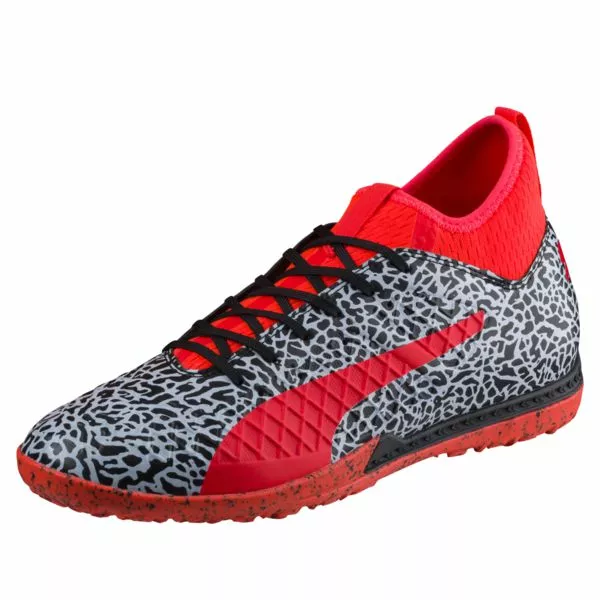 PUMA Football PUMA FUTURE 18.3 TT Turf Soccer Shoes - White/Black/Red Blast 2 PUMA Football PUMA FUTURE 18.3 TT Turf Soccer Shoes - White/Black/Red Blast