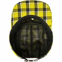 Kangol Summer Plaid 5-Panel Baseball Hat - Yellow Plaid