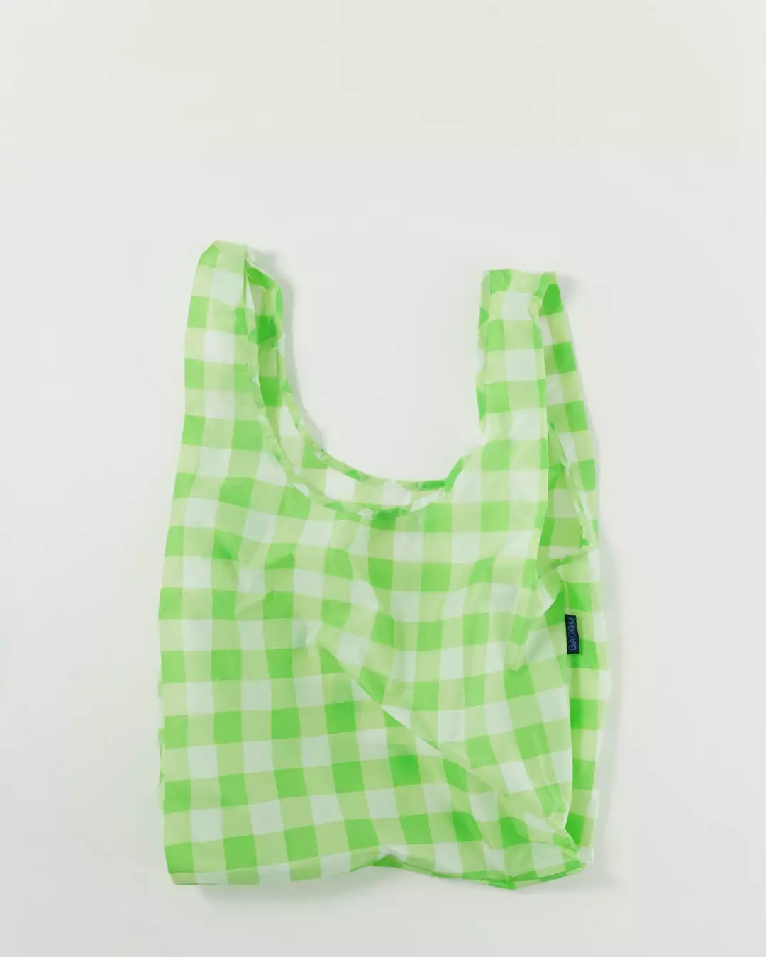 New Arrivals Baggu Standard Reusable Bag - Big Check Lime 1 New Arrivals Baggu Standard Reusable Bag - Big Check Lime