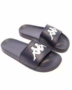 New Arrivals Kappa Authentic Adam 2 Slides - Blue Marine/White