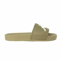 Kappa Authentic Adam 2 Slides - Green Olive/White New Arrivals
