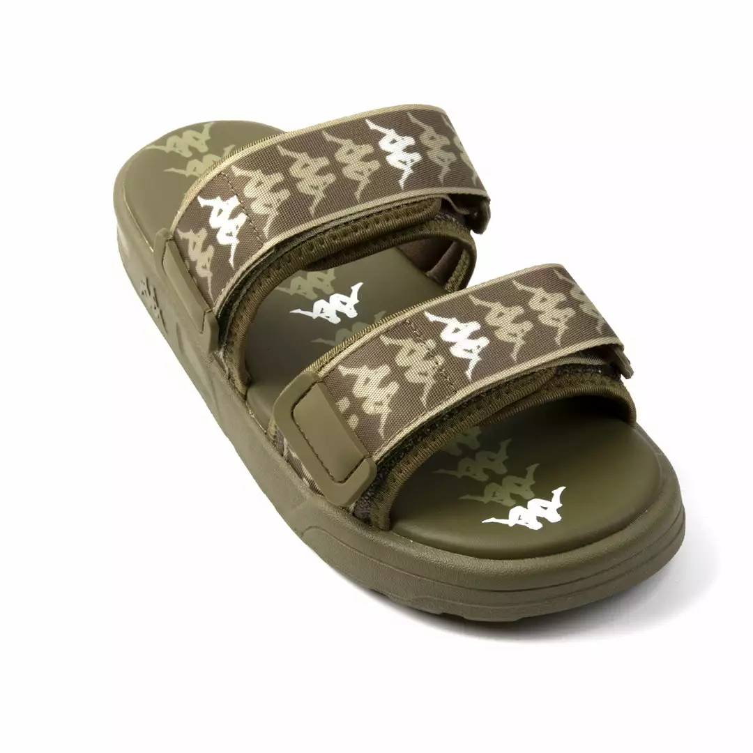 New Arrivals Kappa 222 Banda Aster 1 Sandals - Green Olive/White 2 New Arrivals Kappa 222 Banda Aster 1 Sandals - Green Olive/White
