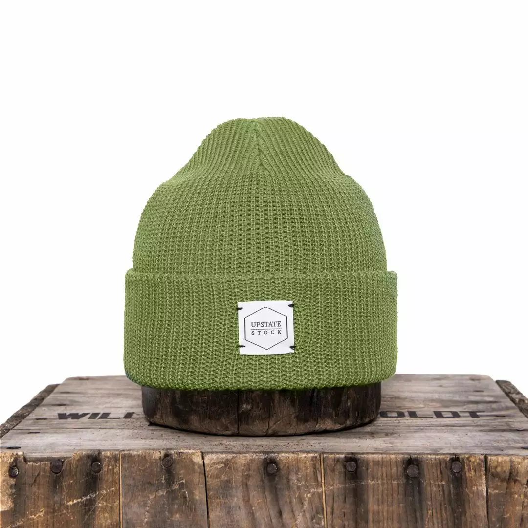 Upstate Stock Eco-Cotton Watchcap - Matcha Headwear 1 Upstate Stock Eco-Cotton Watchcap - Matcha Headwear