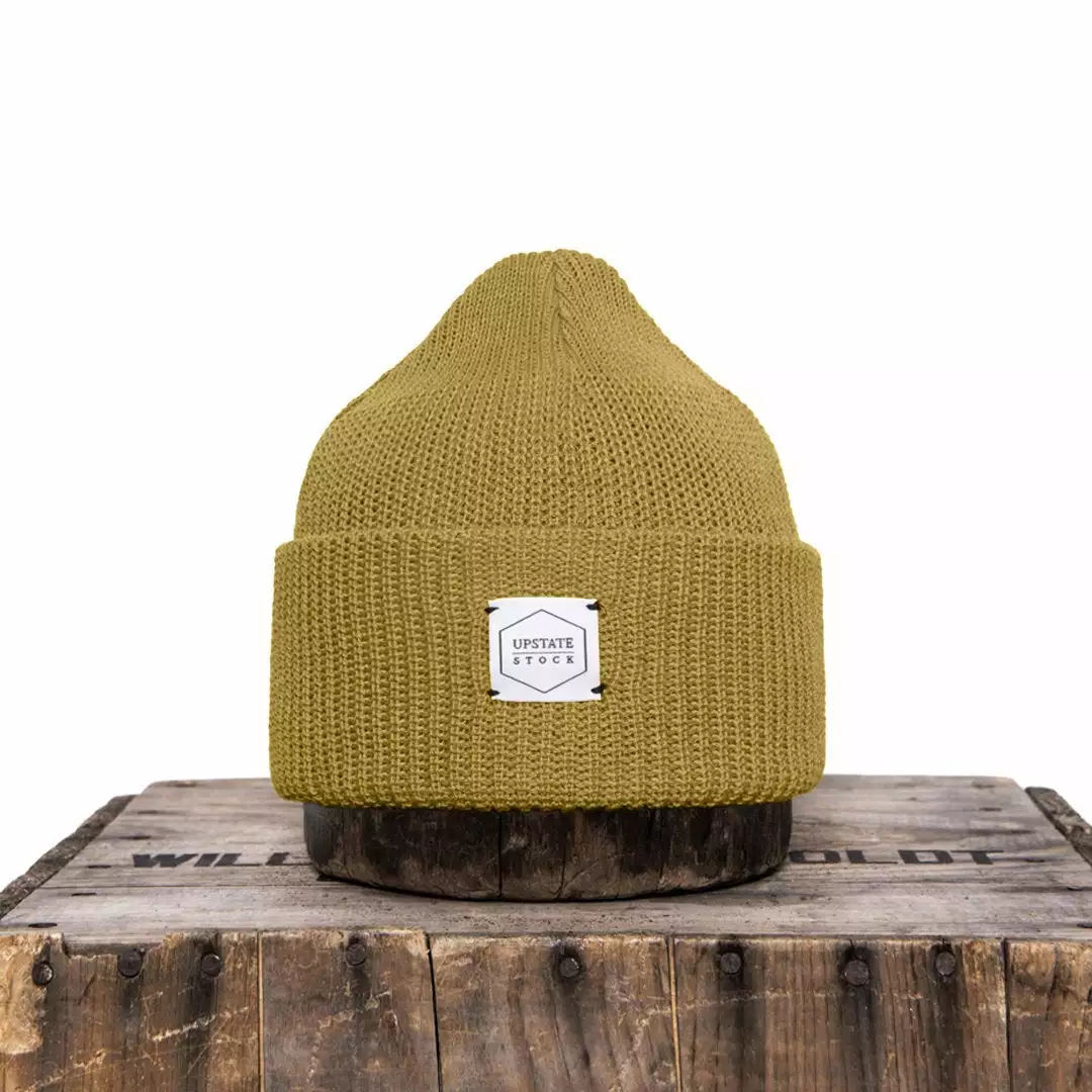 Upstate Stock Eco-Cotton Watchcap - Straw Headwear 1 Upstate Stock Eco-Cotton Watchcap - Straw Headwear