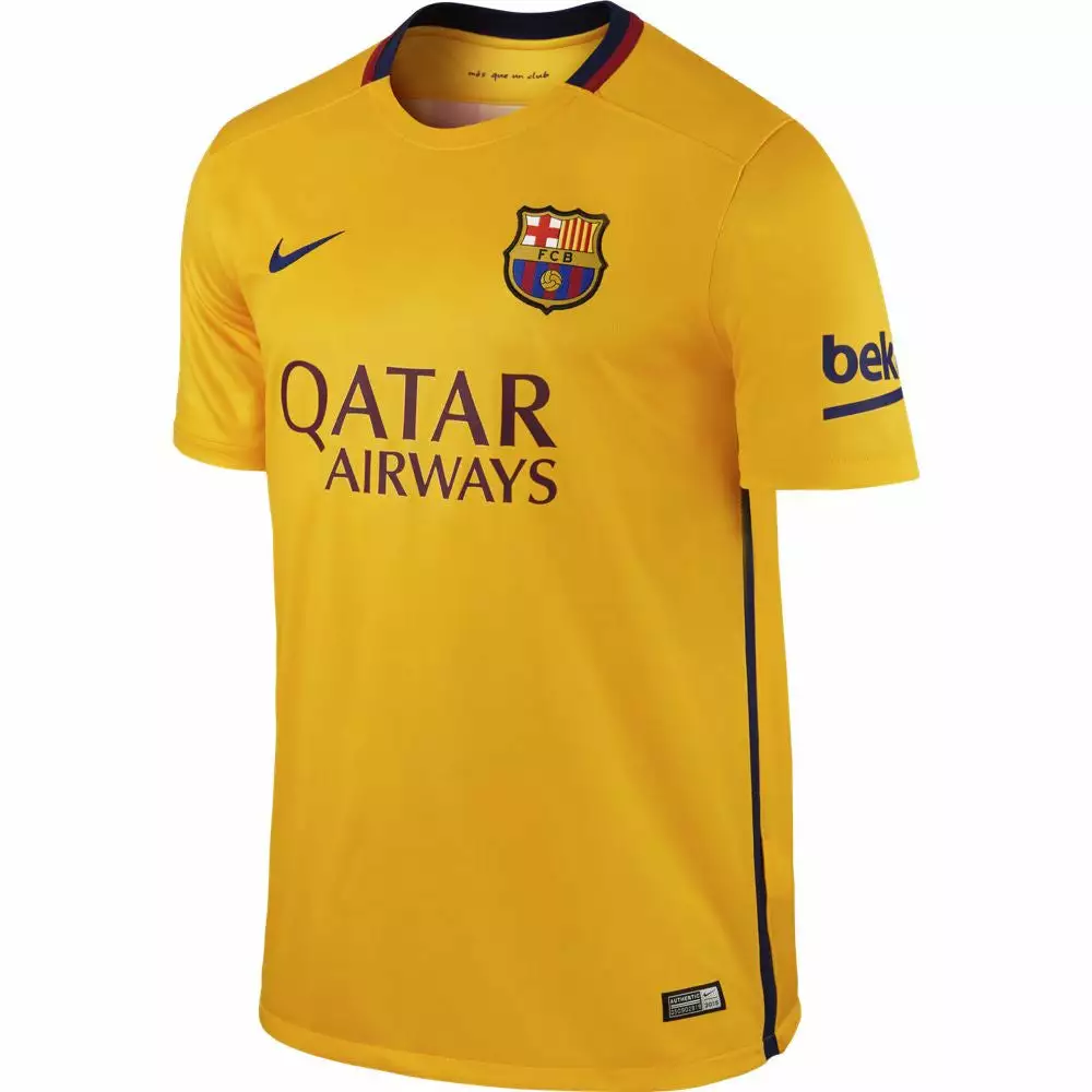 Nike Football Nike FC Barcelona 2015/2016 Away Jersey Soccer Jerseys 1 Nike Football Nike FC Barcelona 2015/2016 Away Jersey Soccer Jerseys