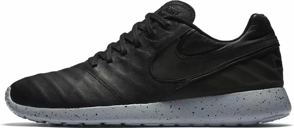 Nike Sportswear Nike Roshe Tiempo VI Men's Shoe - Black/Black/Wolf Grey 1 Nike Sportswear Nike Roshe Tiempo VI Men's Shoe - Black/Black/Wolf Grey