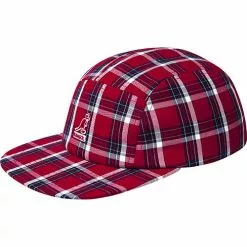 Kangol Summer Plaid 5-Panel Baseball Hat - Red Plaid