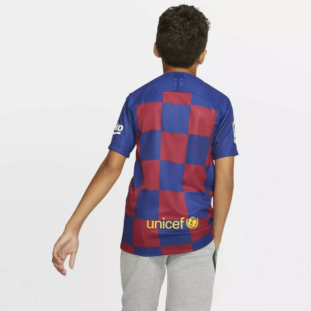 Nike Football New Arrivals Nike FC Barcelona 2019/20 Stadium Home Big Kids' Soccer Jersey 4 Nike Football New Arrivals Nike FC Barcelona 2019/20 Stadium Home Big Kids' Soccer Jersey
