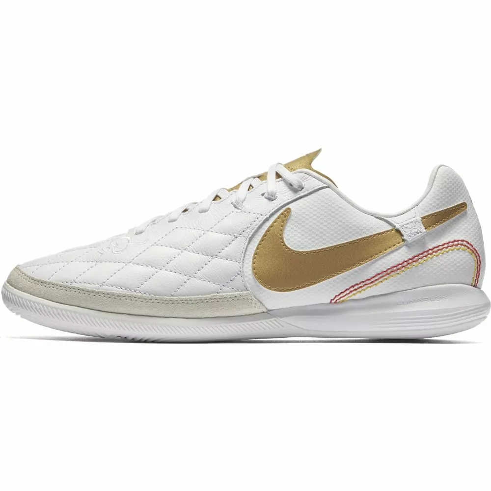 Nike Football Nike Lunar LegendX 7 Pro 10R IC - Indoor Soccer Shoes - White/Metallic Gold 3 Nike Football Nike Lunar LegendX 7 Pro 10R IC - Indoor Soccer Shoes - White/Metallic Gold