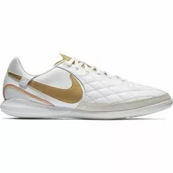 Nike Football Nike Lunar LegendX 7 Pro 10R IC - Indoor Soccer Shoes - White/Metallic Gold