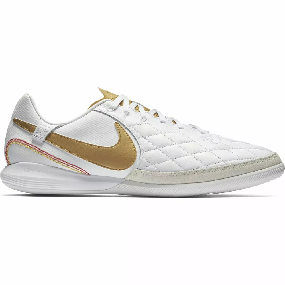 Nike Football Nike Lunar LegendX 7 Pro 10R IC - Indoor Soccer Shoes - White/Metallic Gold 2 Nike Football Nike Lunar LegendX 7 Pro 10R IC - Indoor Soccer Shoes - White/Metallic Gold
