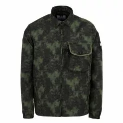 Weekend Offender Cruz Over Top Camo Jacket - Khaki/Rusted New Arrivals