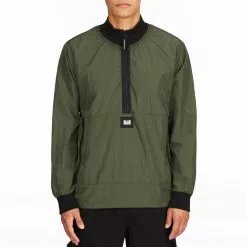 Weekend Offender Perez Over Top Jacket - Green Clay