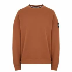 New Arrivals Weekend Offender F Bomb Badge Crewneck Sweatshirt - Russet