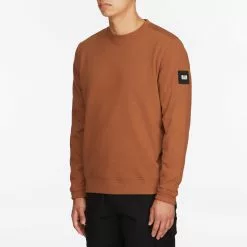 New Arrivals Weekend Offender F Bomb Badge Crewneck Sweatshirt - Russet