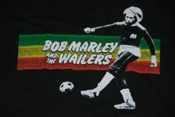 Bob Marley Rasta Stripe Soccer T-shirt T-Shirts