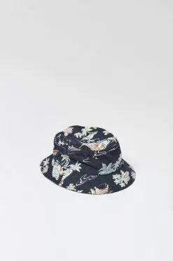 Lite Year Hawaiian Bucket Hat - Navy