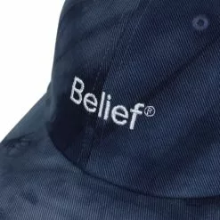 Belief NYC Tie Dye Logo 6 Panel - Navy New Arrivals
