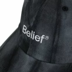 Belief NYC Tie Dye Logo 6 Panel - Black New Arrivals