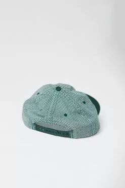 Lite Year Six Panel Gingham Cap - Hunter Green New Arrivals 7 Lite Year Six Panel Gingham Cap - Hunter Green New Arrivals