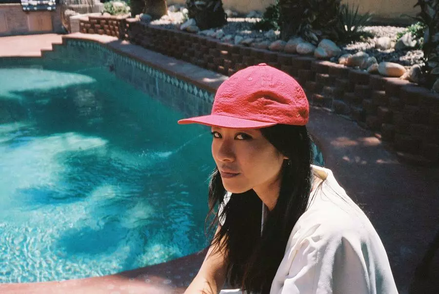 Lite Year Six Panel Seersucker Cap - Red Headwear 4 Lite Year Six Panel Seersucker Cap - Red Headwear