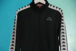 Kappa 222 Banda Anniston Jacket - Black/White