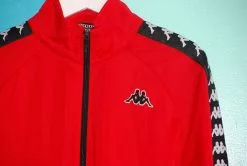 Kappa 222 Banda Anniston Jacket - Red/Black Outerwear