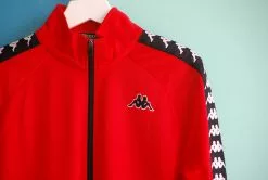 Kappa 222 Banda Anniston Jacket - Red/Black Outerwear