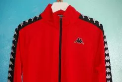 Kappa 222 Banda Anniston Jacket - Red/Black Outerwear