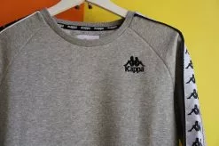 Kappa 222 Banda Arbir Crewneck - Heather Grey Outerwear