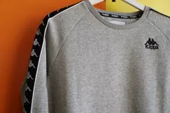 Kappa 222 Banda Arbir Crewneck - Heather Grey Outerwear