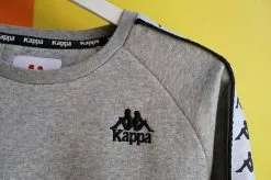 Kappa 222 Banda Arbir Crewneck - Heather Grey Outerwear