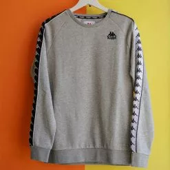 Kappa 222 Banda Arbir Crewneck - Heather Grey Outerwear
