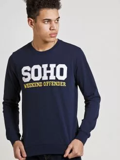 Weekend Offender Soho Crewneck - Navy 10 Weekend Offender Soho Crewneck - Navy