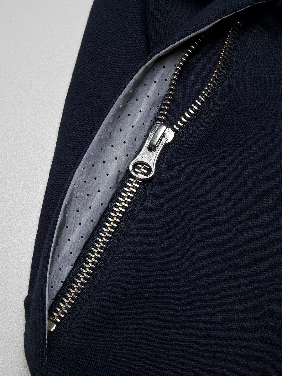 Outerwear Weekend Offender Dufaux Reflective Zip Up - Navy 4 Outerwear Weekend Offender Dufaux Reflective Zip Up - Navy