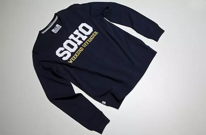 Weekend Offender Soho Crewneck - Navy 3 Weekend Offender Soho Crewneck - Navy
