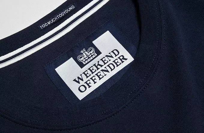 Weekend Offender Soho Crewneck - Navy 2 Weekend Offender Soho Crewneck - Navy