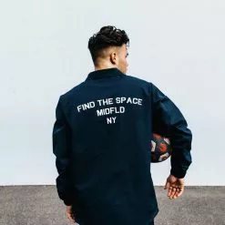 Outerwear MIDFLD Enso Coaches Jacket - Navy Blue