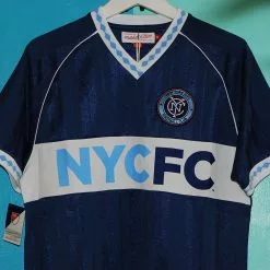 Mitchell & Ness NYCFC Penalty Kick V-Neck Jersey