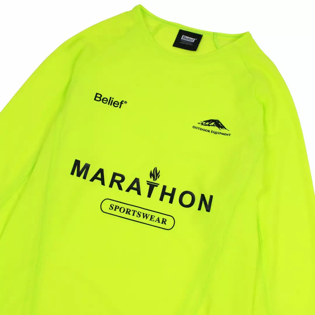 New Arrivals Belief NYC Marathon Mesh Jersey - Safety Yellow 2 New Arrivals Belief NYC Marathon Mesh Jersey - Safety Yellow