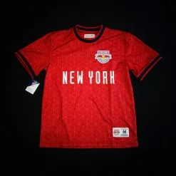 Mitchell & Ness New York Red Bulls Equalizer Short Sleeve Jersey Soccer Jerseys