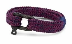 Accessories PIG & HEN - Gorgeous George Rope Bracelet - Navy/Purple-Black
