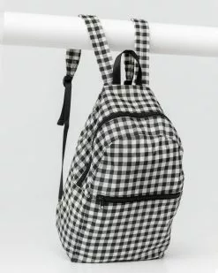 Bags Baggu Ripstop Backpack - Black Gingham
