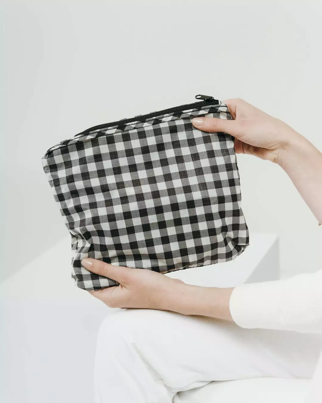 Bags Baggu Ripstop Backpack - Black Gingham 4 Bags Baggu Ripstop Backpack - Black Gingham