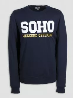 Weekend Offender Soho Crewneck - Navy 11 Weekend Offender Soho Crewneck - Navy
