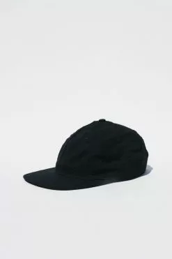 Lite Year Six Panel Seersucker Cap - Black
