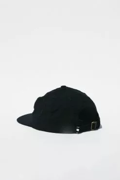 Lite Year Six Panel Seersucker Cap - Black