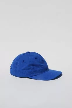 Lite Year Six Panel Seersucker Cap - Blue
